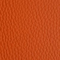 tissu simili cuir gros grain mandarine