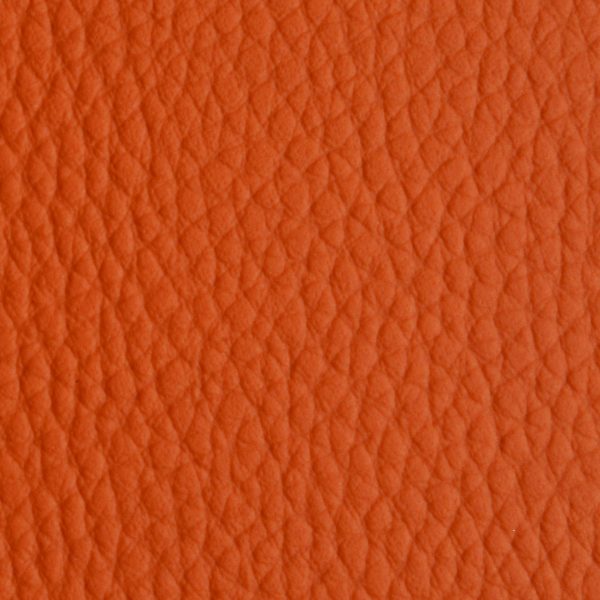 tissu simili cuir gros grain mandarine